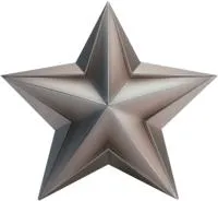 Звезда из нержавеющей стали декор на стелу в Ростове-на-Дону (518508)