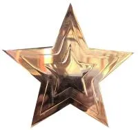 Звезда на памятник ø 150 (518234) монтаж обелиск - стела мм. пустотелая  в Ростове-на-Дону