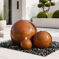 Шары 3 шт. фонтан Corten от (518907) ∅ 0,35 до 1 м. Ростов-на-Дону