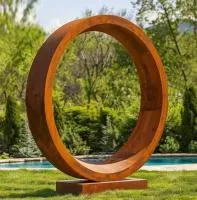 Кортеновская сталь скульптура кольцо (518267) монтаж арт-объект  в Ростове-на-Дону