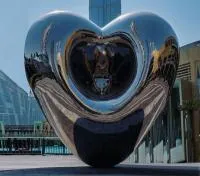 Объёмная скульптура сердце из нержавеющей стали (518278) сертификат арт-объект  в Ростове-на-Дону