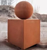 Шар — стальной куб кортен (518929) ∅ 500 мм. Ростов-на-Дону