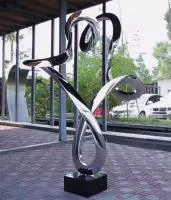 Скульптура кольцо нержавеющая сталь (518290) производство арт-объект  в Ростове-на-Дону