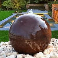 Сфера КОРТЕН - ШАР ФОНТАН 3D (518902) ∅ 850 мм. Ростов-на-Дону