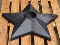 Чугун звезда вечный огонь (518229) монтаж комплект горелка ГВД 379 10 89 00 ПС ø 1100 мм. монолит - литье  в Ростове-на-Дону