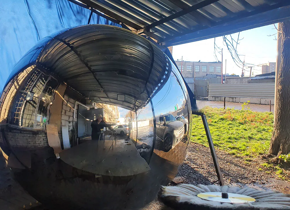 Зеркальный шар из нержавеющей стали - диаметр 2 метра Ростов-на-Дону